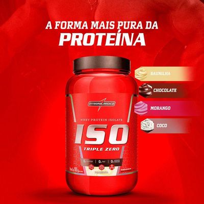 Whey Protein Integralmedica Iso Triple Zero 900g Pote Morango