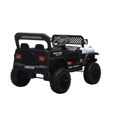Jipe Elétrico Infantil Bang Toys N6 Com Controle Remoto Branco 12v