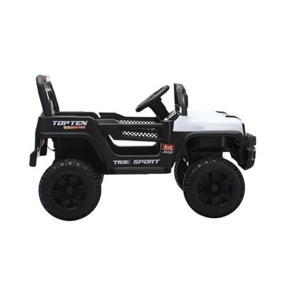 Jipe Elétrico Infantil Bang Toys N6 Com Controle Remoto Branco 12v