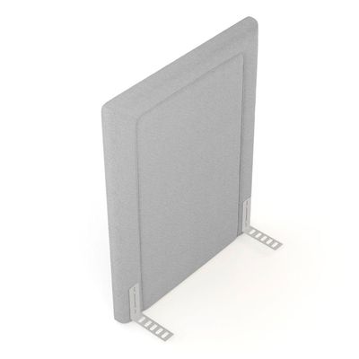 Cabeceira Cama Box Solteiro Alba 90cm Com Frame Bouclé Cinza Claro - Abmaza