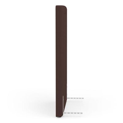 Cabeceira Cama Box Solteiro Alba 90cm Com Frame Bouclé Marrom - Abmaza
