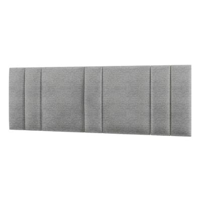 Cabeceira Painel Cama Box King Size Siri 200cm Com Led Linho Cinza - Abmaza