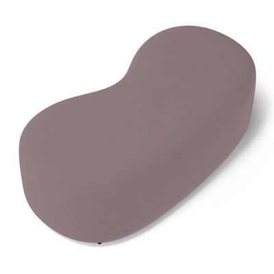 Conjunto 02 Puffs Decorativos Living Aisha Orgânico Veludo Rosê - Abmaza