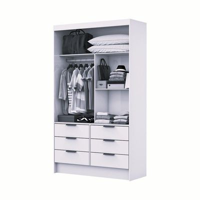 Guarda Roupa Sevilha Plus 2 Portas De Correr Com Espelho Carioca Moveis Cinamomo