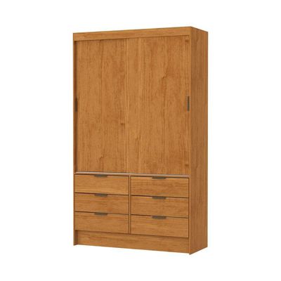 Guarda Roupa Sevilha 2 Portas De Correr Com Espelho Carioca Moveis Cinamomo