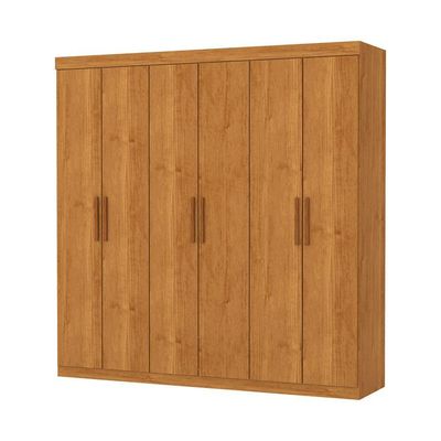 Guarda Roupa Casal Recife 6 Portas 2 Gavetas Sem Espelho Carioca Moveis Cinamomo