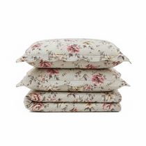 Kit Cobre Leito Colcha Magnus Queen 3 Peças Dupla Face Estampado Floral - Garden - 100% Poliéster