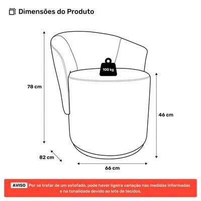 Poltrona Orgânica Living Mavi Fixa Linho Cinza Escuro - Abmaza