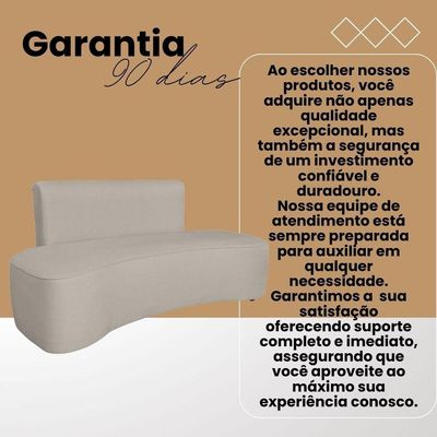 Sofá Curvo Design Orgânico Luxo Sala Contemporânea Suede Cor:marrom