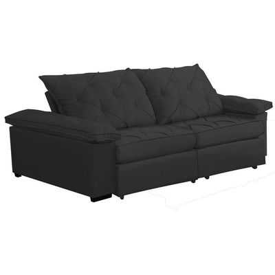 Sofá Retrátil E Reclinável 2,40m Clara | Conforto Premium E Design Elegante Grafite