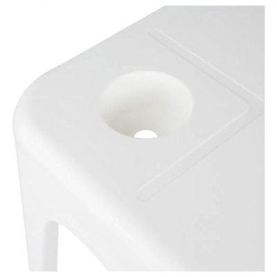 Mesa Quadrada Plástica De Apoio Multiuso C/ Porta Copos Mor