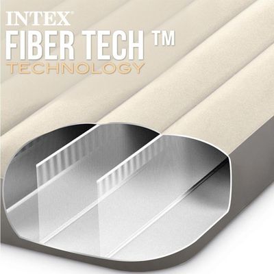 Colchão Casal Inflável Dobrável Dura Beam 191cm Até 272kg Com Reparo Camping E Viagem Intex