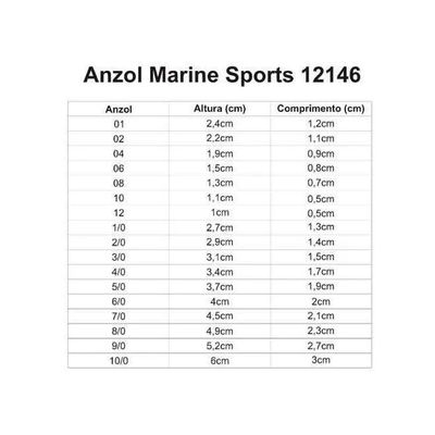 Anzol Marine Sport 12146 Nickel Tamanho N4