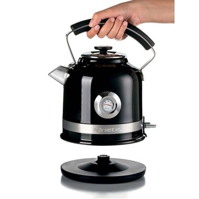 Chaleira Elétrica Ariete Moderna Preta 1,7L 1500W Automática Ferve Água Rápido 220V
