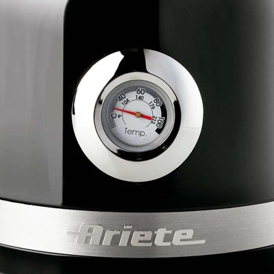 Chaleira Elétrica Ariete Moderna Preta 1,7L 1500W Automática Ferve Água Rápido 220V
