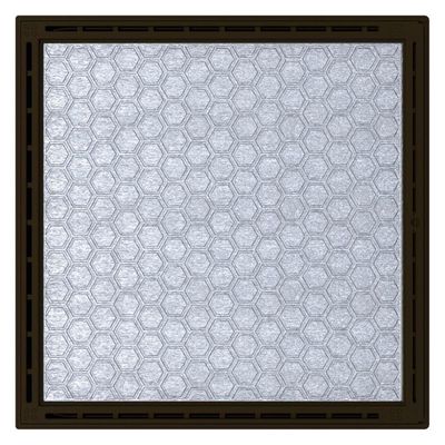 Alçapão Tampa Casa Maquina Piscina 120x120 Gaveta Deslizante Marrom