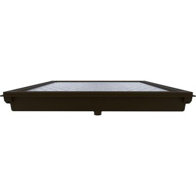 Alçapão Tampa Casa Maquina Piscina 120x120 Gaveta Deslizante Marrom