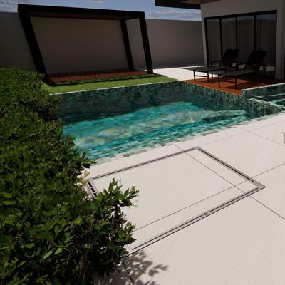Alçapão Tampa Casa Maquina Piscina 120x120 Gaveta Deslizante Marrom