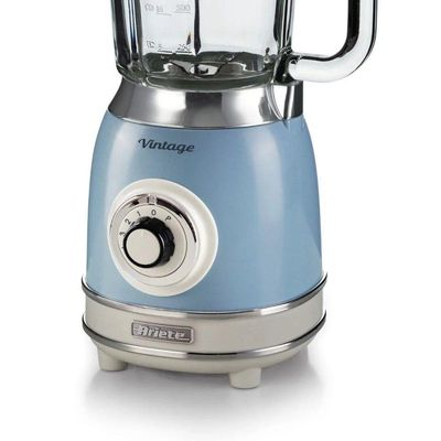 Liquidificador Ariete Vintage Azul 1000w Copo De Vidro 1,5l - Linha Retrô Modelo 583 220V