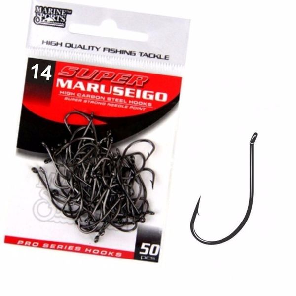 Anzol Marine Sports Super Maruseigo Black Tamanho N8