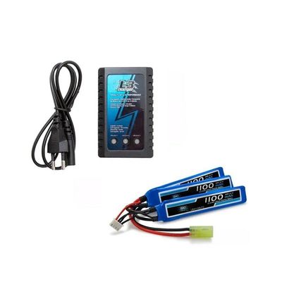 Bateria Lipo 1100mah 20c-40c + Carregador