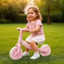 Bicicleta De Equilíbrio Infantil Sem Pedal Rosa