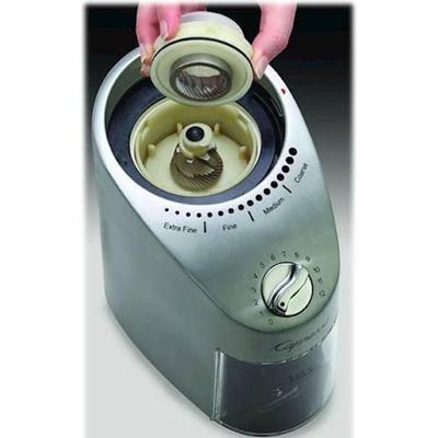 Capresso - Infinity Plus 4 Onças. Moedor De Café Com Rebarba Cônica - Aço Inoxidável-575.05