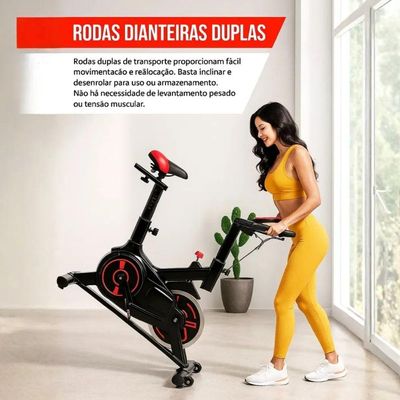 Bicicleta Ergométrica Spinning Ahead Sports Inercia 6kg Fitness Indoor Ate 120kg