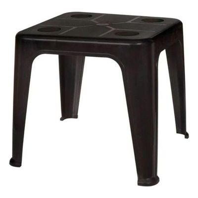 Mesa Quadrada Plástica De Apoio Multiuso C/ Porta Copos Mor