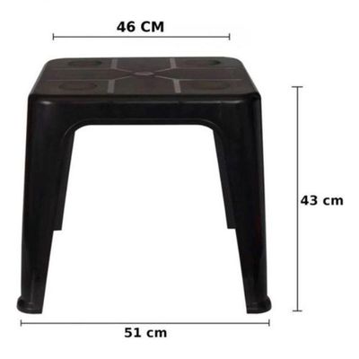 Mesa Quadrada Plástica De Apoio Multiuso C/ Porta Copos Mor