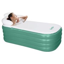 Banheira Ofurô Inflável Adulto Dobrável 120l Com Bomba Elétrica Bivolt Vg Plus Verde