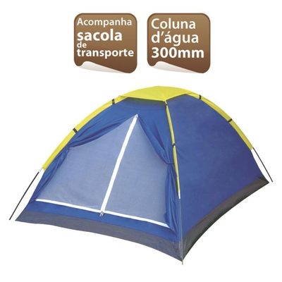 Barraca Iglu 3 Pessoas Camping Acampamento Colchão Casal Mor