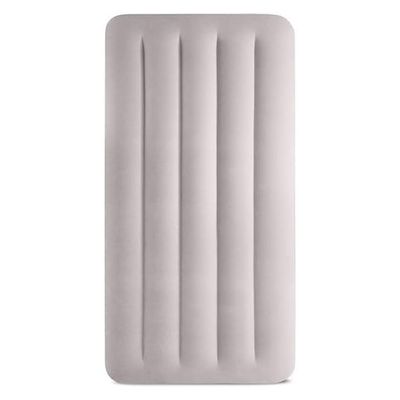 Colchão Inflável Solteiro Dura Beam Fiber Tech Prestige Com Bomba Usb Bege Intex