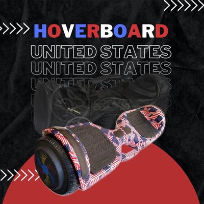 Esporte Skate Elétrico Adesivo America - Usa Nº8