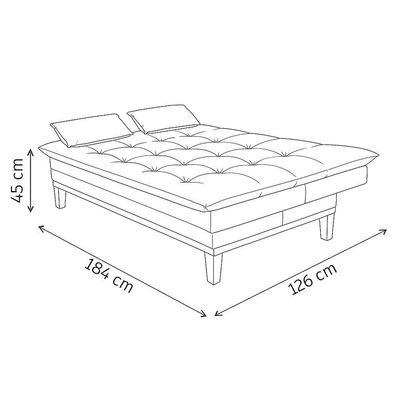 Sofá Cama Reclinável Casal 1,84m Island Suede Verde Premium
