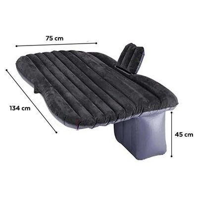 Colchão Cama Inflável Para Carro Com Bomba Elétrica 12v Vg Plus Preto