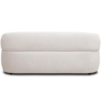 Sofá 2 Lugares Living Orgânico Sala De Estar 140cm Conka F05 Veludo Bege - Mpozenato