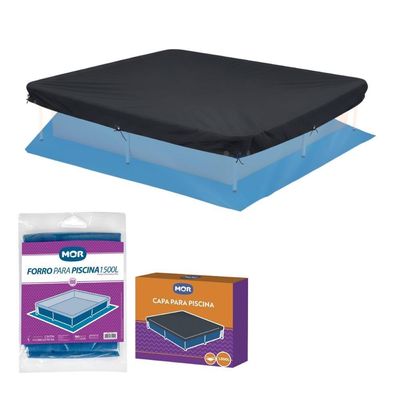 Capa E Forro Para Piscina 1500 E 2000 Litros Mor