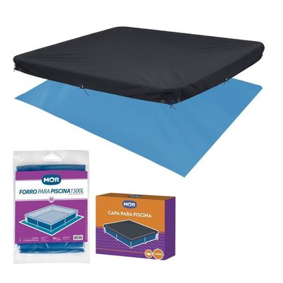 Capa E Forro Para Piscina 1500 E 2000 Litros Mor