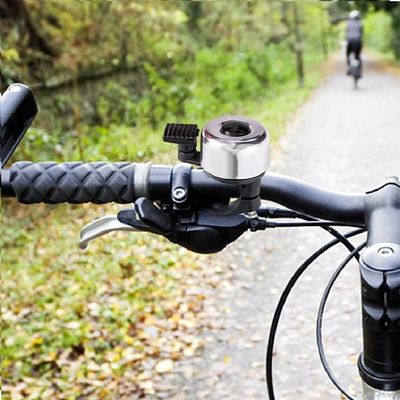 Campainha Sino De Bicicleta Retro Metalico Som Tradicional Design Classico Prata