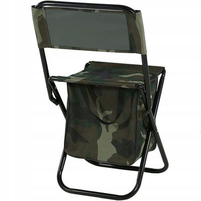 Cadeira Bolsa Portatil 2 Em 1 Dobravel Camuflada Pesca Acampamento Fila Camping Piquenique Praia