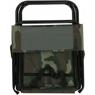 Cadeira Bolsa Portatil 2 Em 1 Dobravel Camuflada Pesca Acampamento Fila Camping Piquenique Praia
