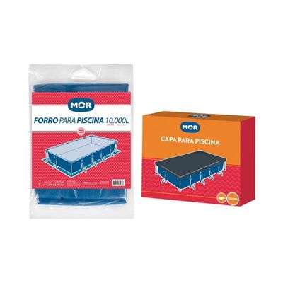 Capa E Forro Para Piscina 10000 Litros Mor