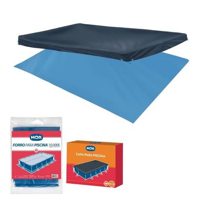 Capa E Forro Para Piscina 10000 Litros Mor
