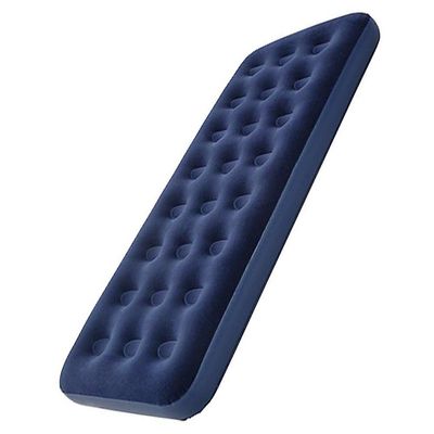 Kit 2 Colchões Infláveis Solteiro + 1 Colchão Casal Flocked Comfort Com Bomba Manual Vg Plus