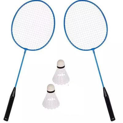 Kit Badminton 2 Raquetes Peteca Jogo De Frescobol Raqueteira Esporte Com Bolsa