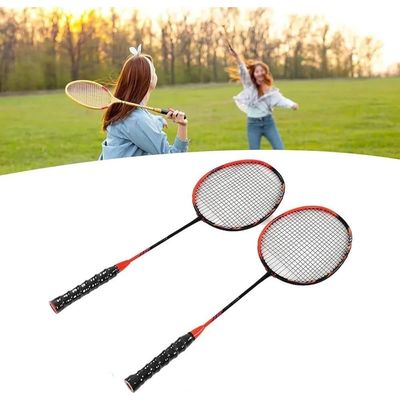 Kit Badminton 2 Raquetes Peteca Jogo De Frescobol Raqueteira Esporte Com Bolsa