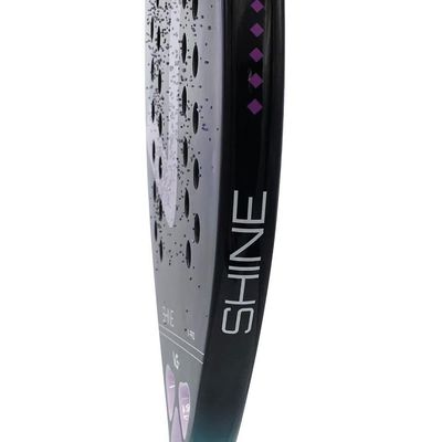 Kit Com Raquete De Beach Tennis Shine 12 K Carbon Com 3 Bolas E Bolsa De Vg Plus