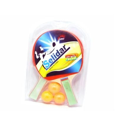 Kit Completo De Ping Pong Com Rede 2 Raquetes E 3 Bolinhas