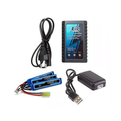 Kit Bateria Lipo - 1100mah + Carregadores